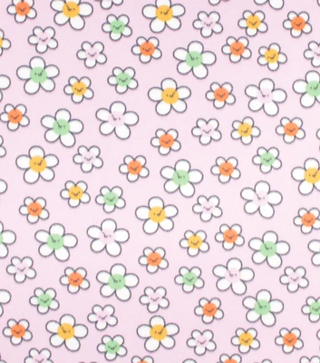 Happy Daisy Blizzard Prints Fleece Fabric