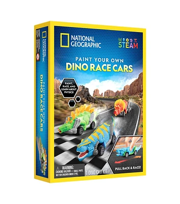 National Geographic 3ct Paint Your Own Dinosaur Race Cars