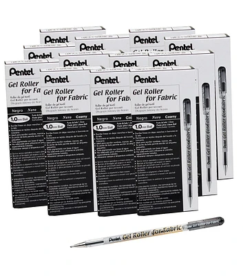 Pentel 12pk Black Gel Roller Pens