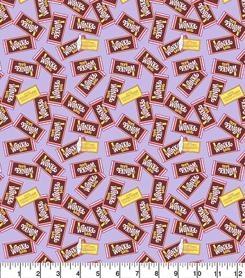 Willy Wonka Wonka Bar Cotton Fabric