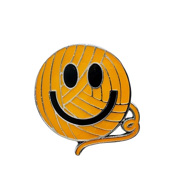 2" Smiley Face Yarn Ball Needle Minder by Big Twist