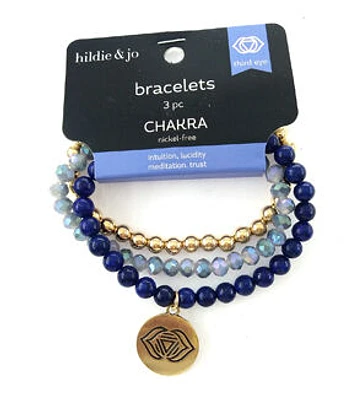 3ct Blue & Gold Bracelet by hildie & jo