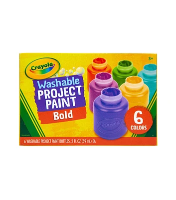 Crayola 6ct Bold Washable Paint Bottles