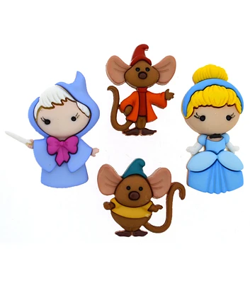 Dress It Up 4ct Disney Cinderella Shank Buttons