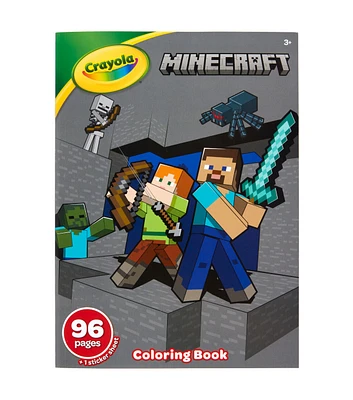 Crayola 96 Page Minecraft Coloring Book