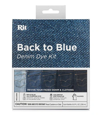 Rit Dye 8oz Back to Blue Denim Tie Dye Kit