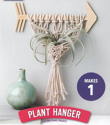 Leisure Arts 10" Mini Maker Macrame Arrow Plant Hanger Kit 2ct