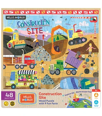 MasterPieces 11" x 11" Construction Site Kids Jigsaw Puzzle 48pc