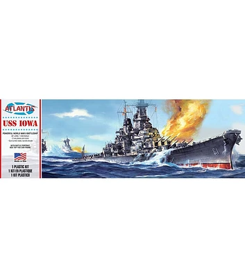 Atlantis Models 71 Part USS Iowa Big Battleship Plastic Model Kit