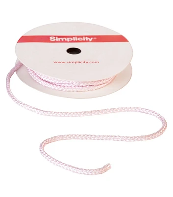 Light Pink Lanyard Cord Trim 1/8"