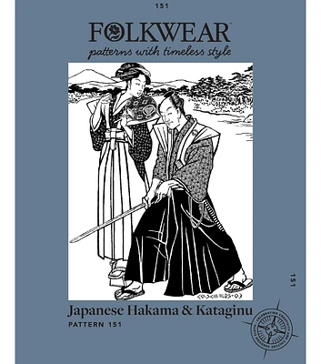 Folkwear 151 Men's & Women's Japanese Hakama & Kataginu Sewing Pattern