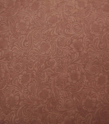 Tan Embossed Faux Suede Fabric