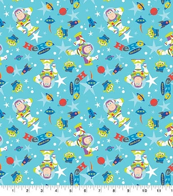 Toy Story Buzz Lightyear Hero Cotton Fabric