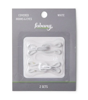 2ct White Covered Iron Hook & Eye by Fabany