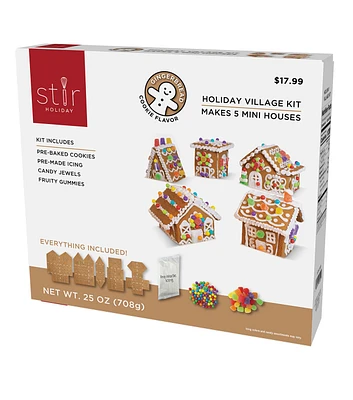 5pc Christmas Mini Gingerbread Village Kit by STIR