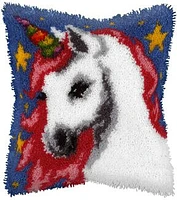 Orchidea 15.5" Unicorn Latch Hook Cushion Kit 4119