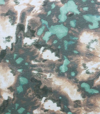 Green & Yellow Tie Dye Super Snuggle Flannel Fabric