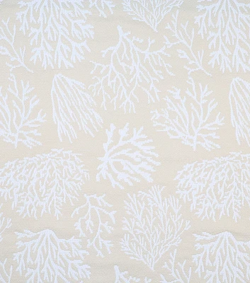 Coral Cove Beige Jacquard Outdoor Fabric