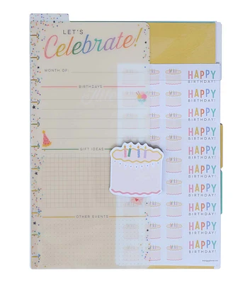 Happy Planner 8.5” x 11” Student Attendance & Birthdays Accessory Pack