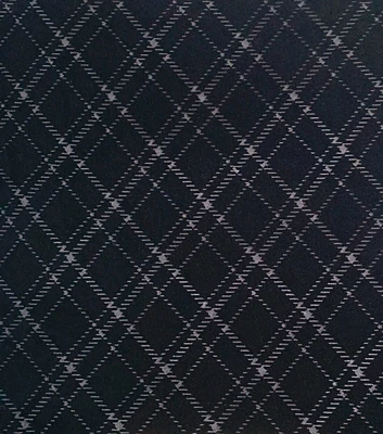 Plaid Burnout Velvet Fabric