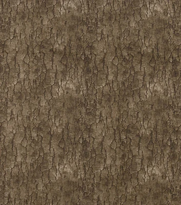 108" Wide Dark Brown Tree Bark Texture Flannel Fabric