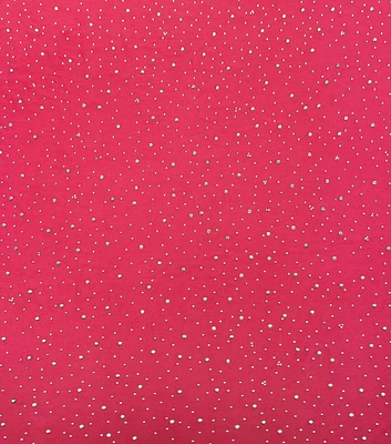 Pink Rhinestone Stretch Jersey Knit Fabric