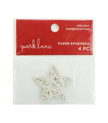 4pc Christmas Star Card Topper by Park Lane