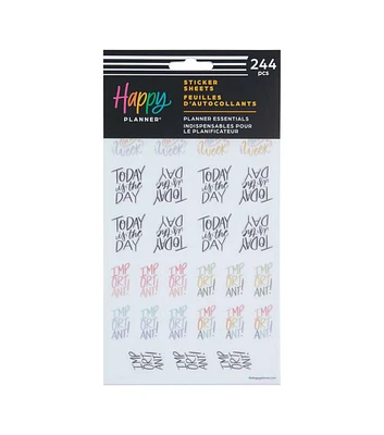 Happy Planner 5 Sheet Planner Essentials Sticker Pack