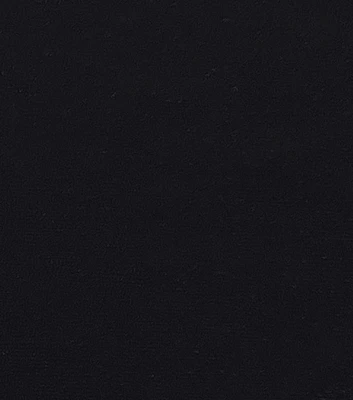 Solid Black Velour Fabric