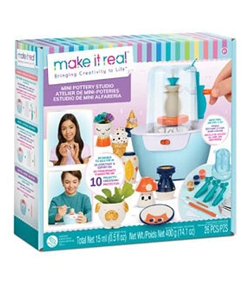 Make It Real 26pc Mini Pottery Studio Kit