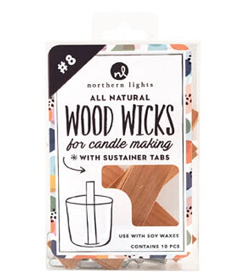 Candle Making Wood Wick 10pc