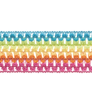 Simplicity 6 row Stretch Band Trim 2'' Rainbow