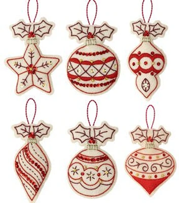 Bucilla 3" x 4.5" Felt Ornament Kit 6ct