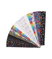 2.5" Rainbow Bright Cotton Fabric Strips 40pc