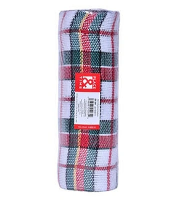 10" x 30' Christmas Red & Green Plaid Mesh Ribbon by Place & Time