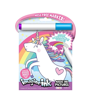 Bendon 10 Sheet Unicorn Magic Ink Pictures Book With Marker