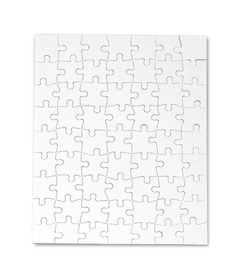 Hygloss 8.5" x 11" Blank Jigsaw Puzzle 63pc