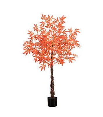 Nearly Natural 4' Fall Orange Vibrant Maple Artificial Tree