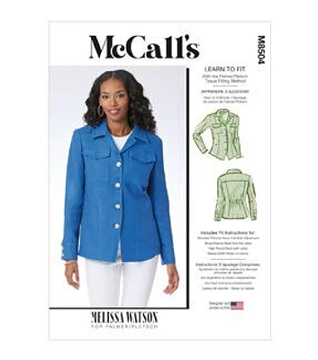 McCall's M8504K5 Misses Jacket by Melissa Watson Sewing Pattern