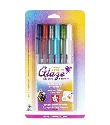 Sakura Gelly Roll Glaze Pen Set 6pc