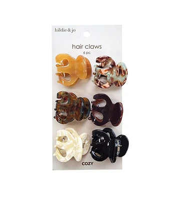 6ct Fall Mini Hair Claw Clips by hildie & jo