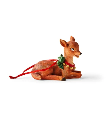 3" Christmas Deer Laying Down Ornament by Place & Time