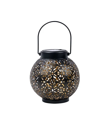 7" Black Solar Metal Lantern by Place & Time