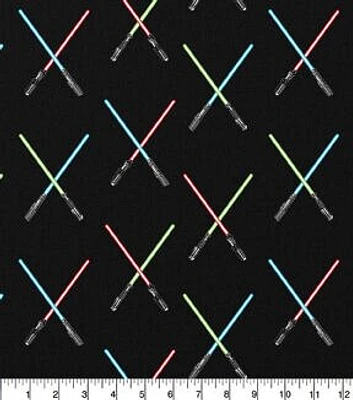 Star Wars Light Saber Cotton Fabric