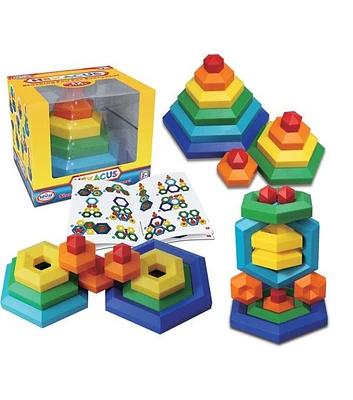 Popular Playthings 12ct Hexacus Stacking Game