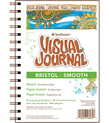 Strathmore Visual Journal Bristol Smooth 5.5"X8" 28 Sheets