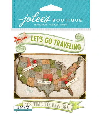 Jolee’s Boutique Stickers USA Map