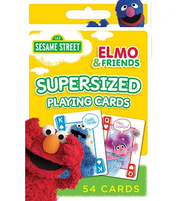 MasterPieces 54ct Sesame Street Elmo & Friends Supersized Playing Cards