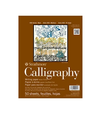 Strathmore Calligraphy Paper Pad 400 Series  8.5" x 11" 50 Sheets