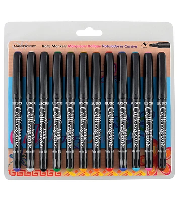 Manuscript Callicreative 12 pk Broad Italic Calligraphy Markers